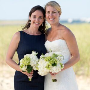 Bride and Bridesmaid flowers