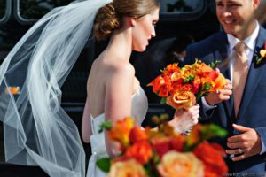 Bride and Groom Wedding Flowers