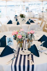 Cape Cod wedding reception flowers