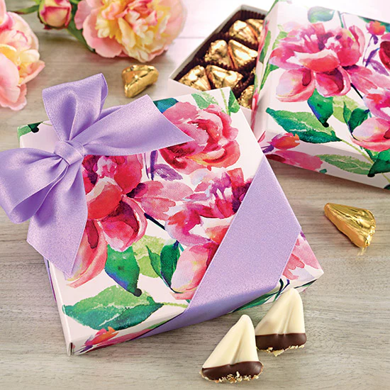Harbor Sweets Painted Peony Box